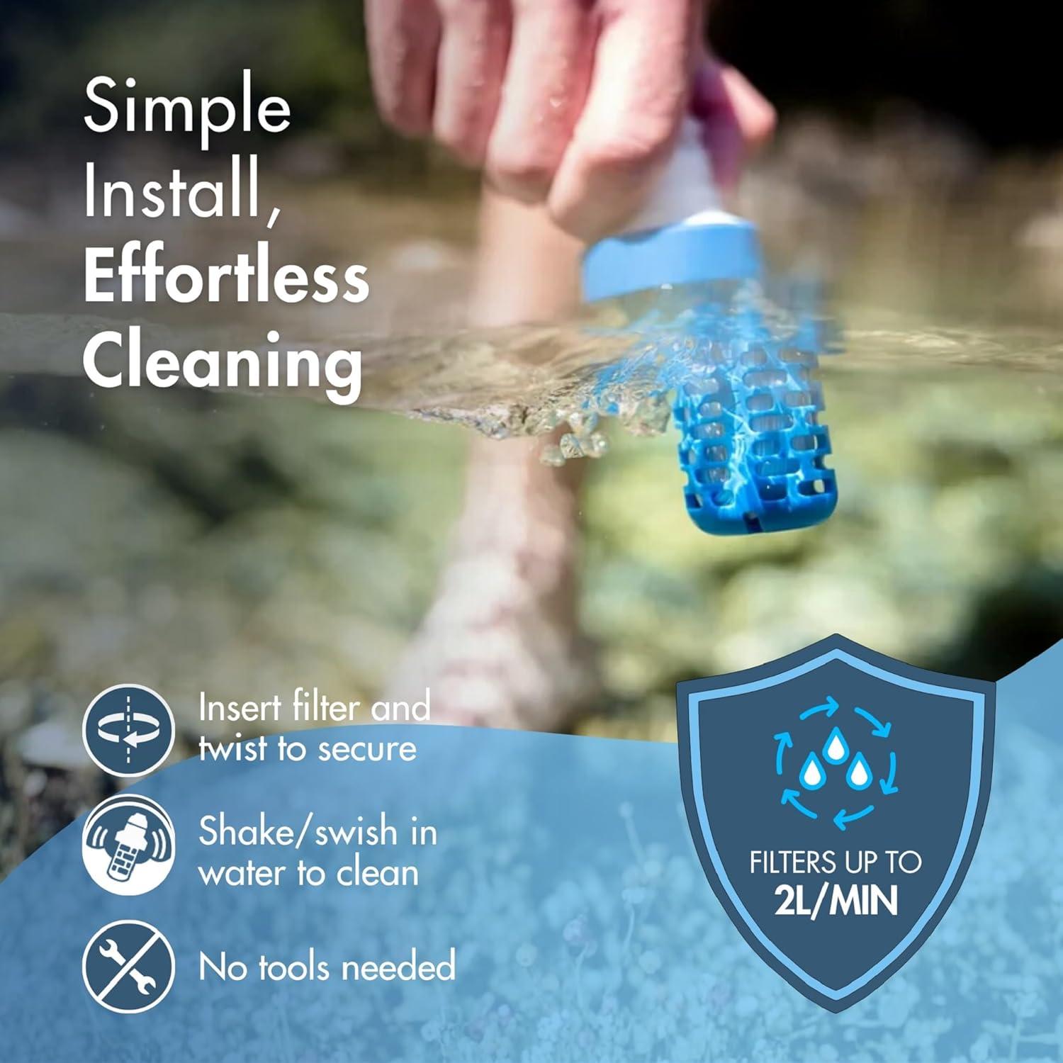 image:imageEZClean Membrane Filter Cartridge for Katadyn Be Free Water Filters For Endurance Sports Camping and Backpacking 80196411 Count Pack of 1