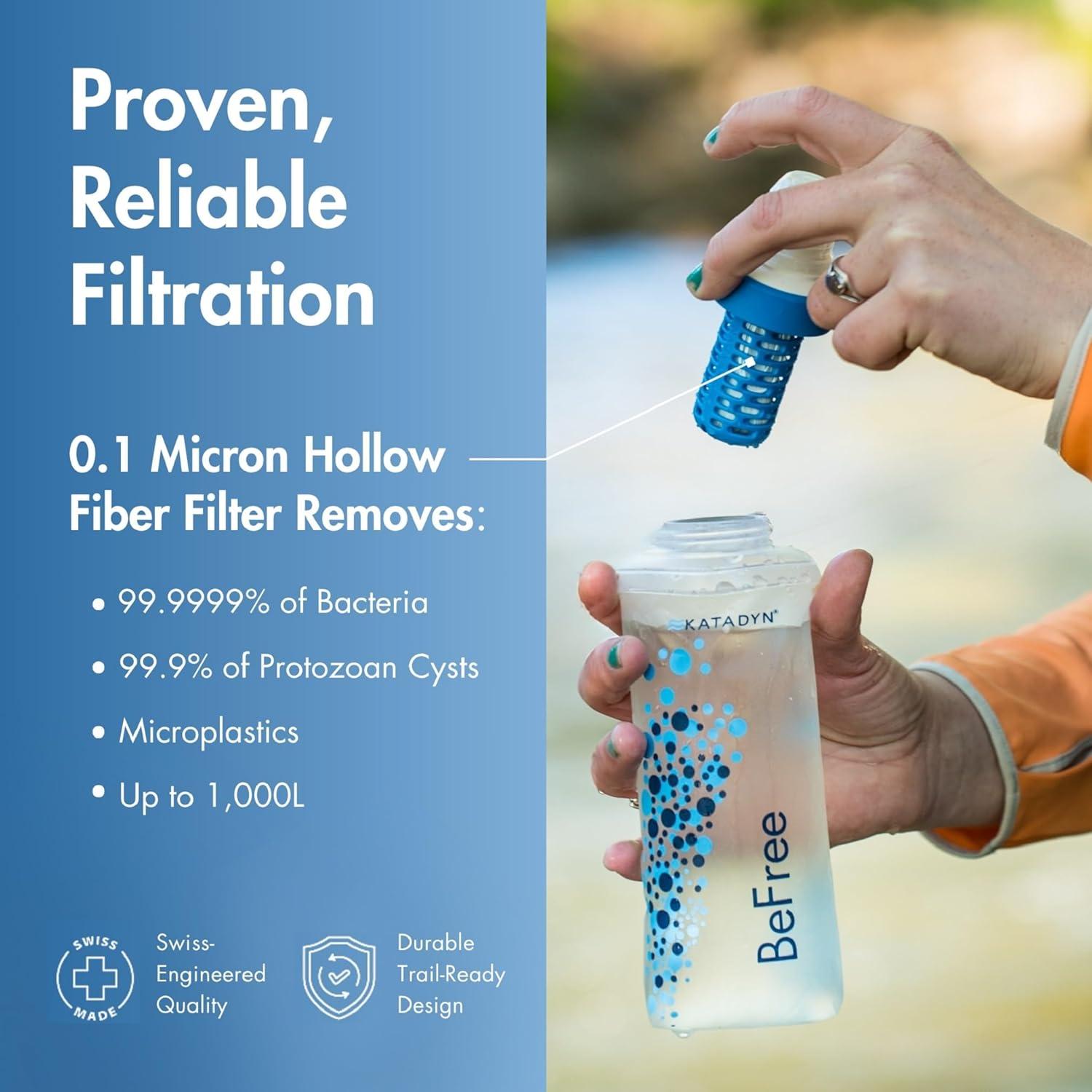 image:imageEZClean Membrane Filter Cartridge for Katadyn Be Free Water Filters For Endurance Sports Camping and Backpacking 80196411 Count Pack of 1