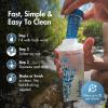 image:imageKatadyn BeFree Collapsible Water Filter Bottle 06L for Hiking Trail Running amp Backpacking  Ultralight 59g Squeeze Filter Removes Bacteria Protozoa amp Sediment BPAFree EZClean Membrane06L  Slate Blue